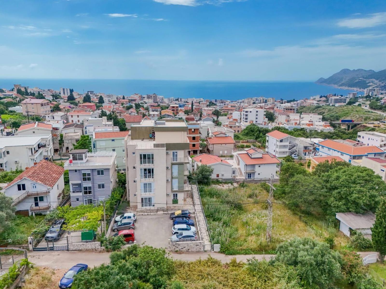 1Bd Modern Apt In Dobra Voda With Roof Access "Moka" バール エクステリア 写真